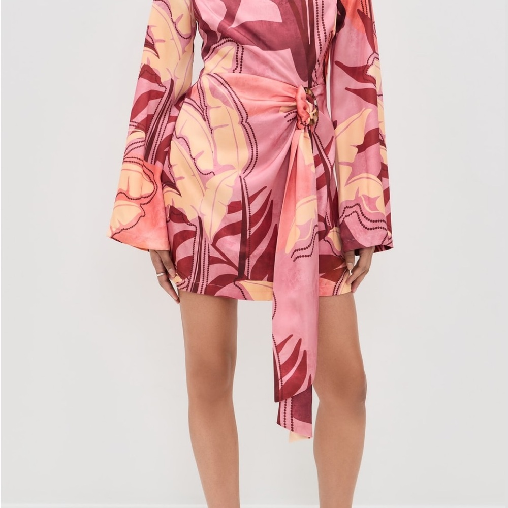 Seven Wonders Kaeli Mini Dress NWT XS Resort Wear Vacation Beach Pink Berry - Picture 2 of 14